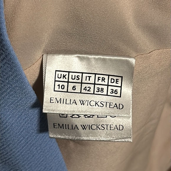 EMILIA WICKSTEAD
Celeste Blue Elta Double Crepe Dress - Picture 8 of 13